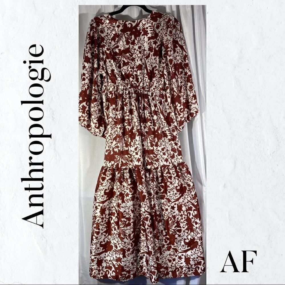 ANTHROPOLOGIE BY DELFI ISOLDE SILKY MAXI DRESS NWT Medium - Picture 5 of 8